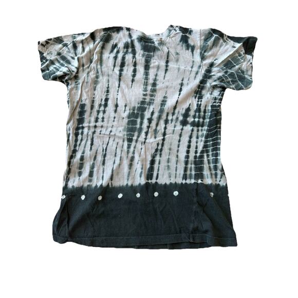VTG Y2K Tie Dyed Women’s T-Shirt Black Heart Love Key West Florida Boho Casual L - Picture 5 of 8